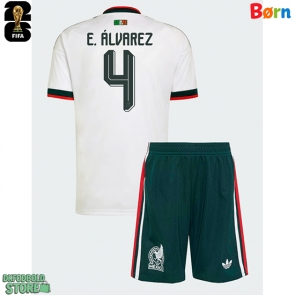 Mexico Edson Alvarez #4 Replika Babytøj Udebanesæt Børn VM 2026 Kortærmet (+ Korte bukser)